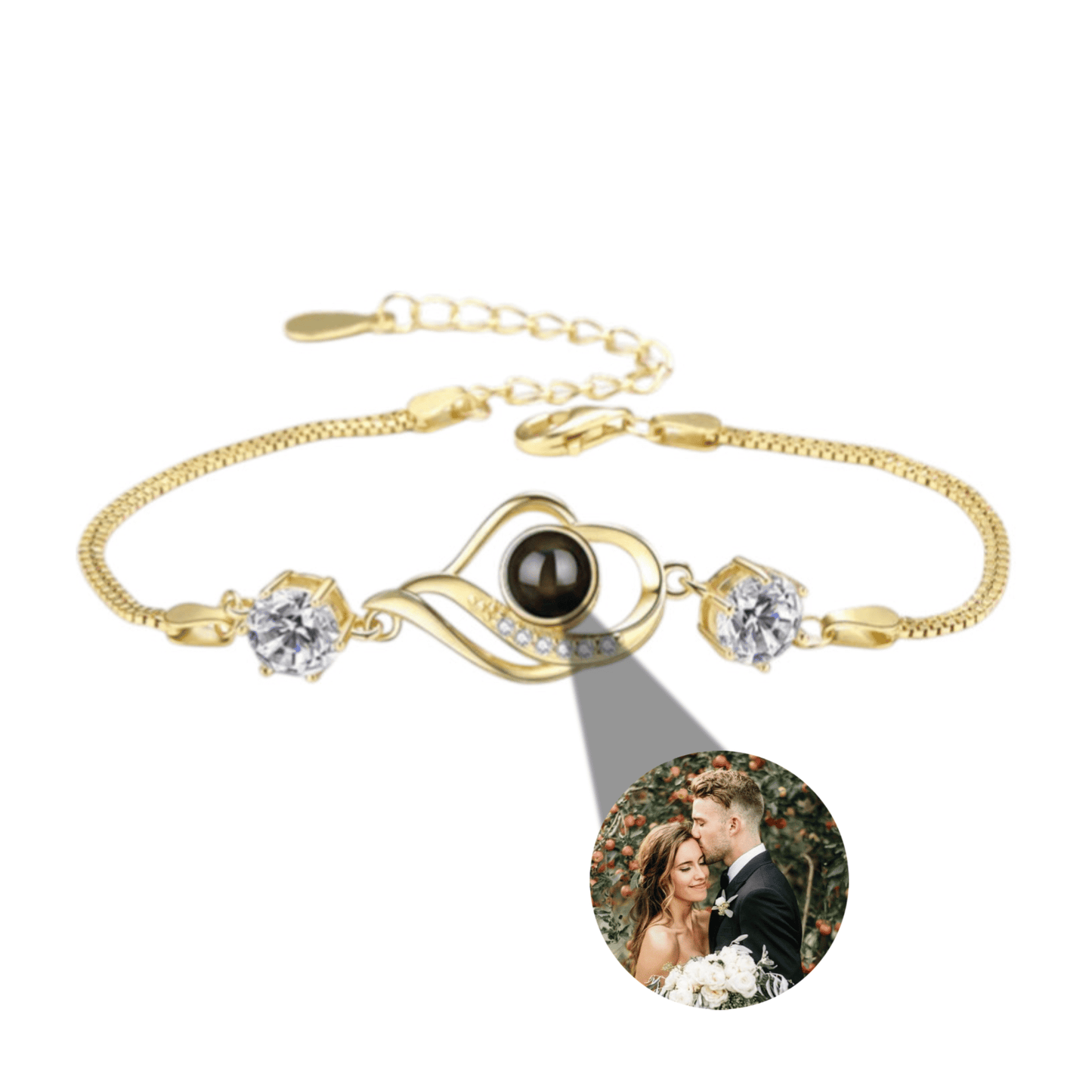 Bracelet Photo Cœur