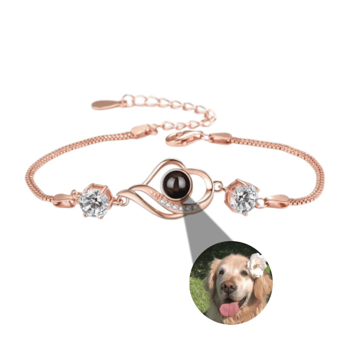 Bracelet Photo Cœur