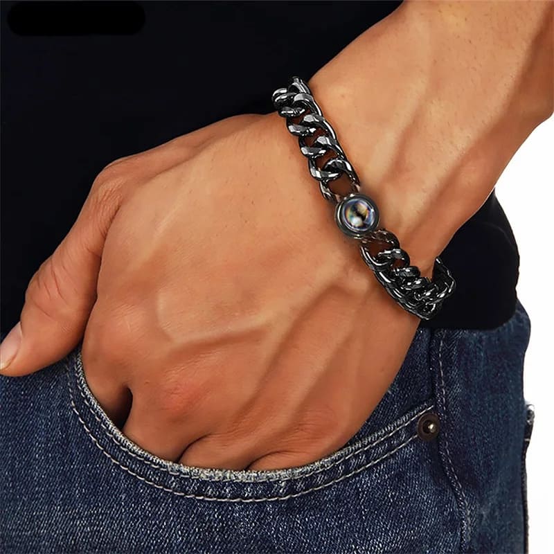 Bracelet Photo Chaîne