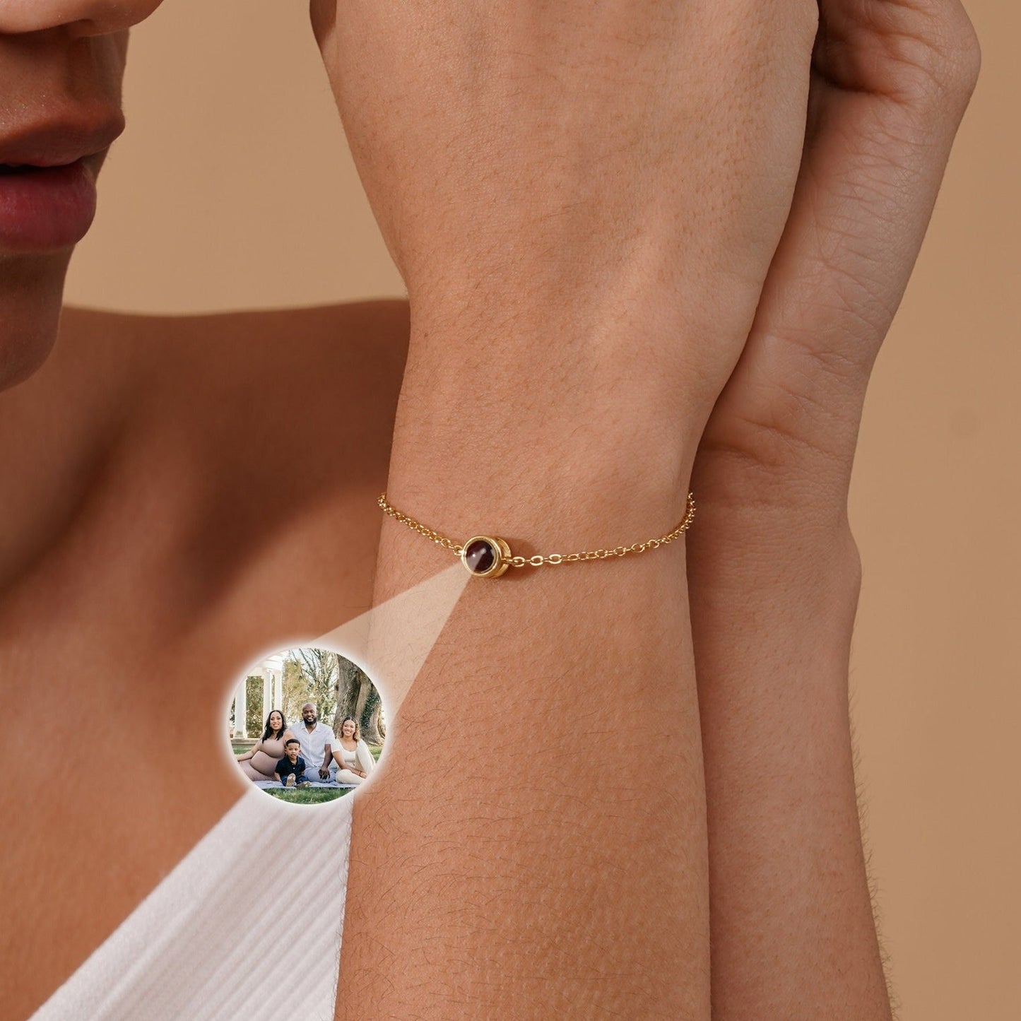 Bracelet Photo Minimaliste