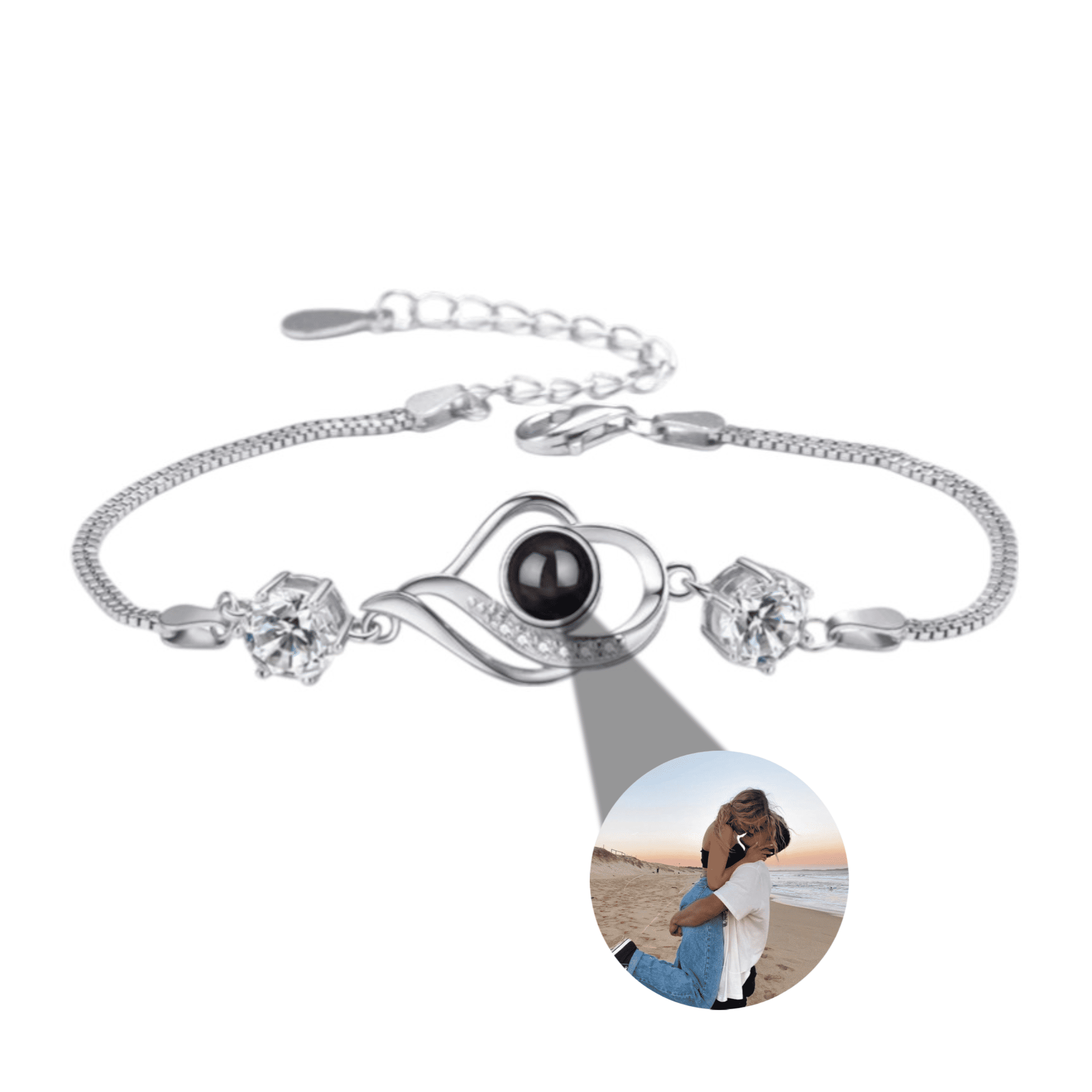 Bracelet Photo Cœur