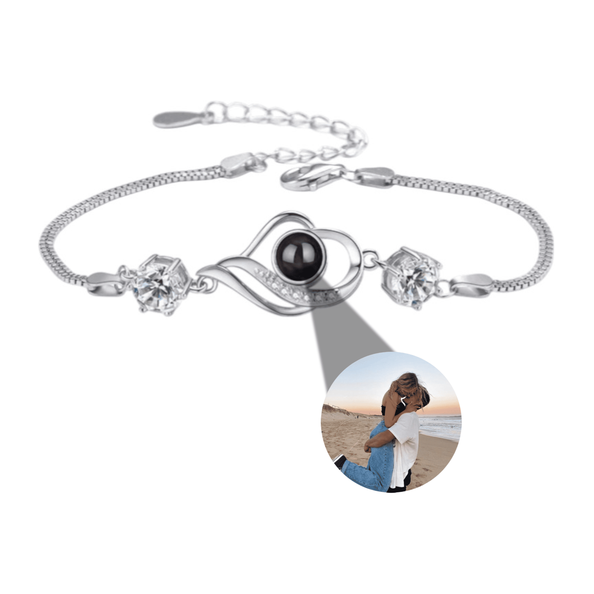 Bracelet Photo Cœur