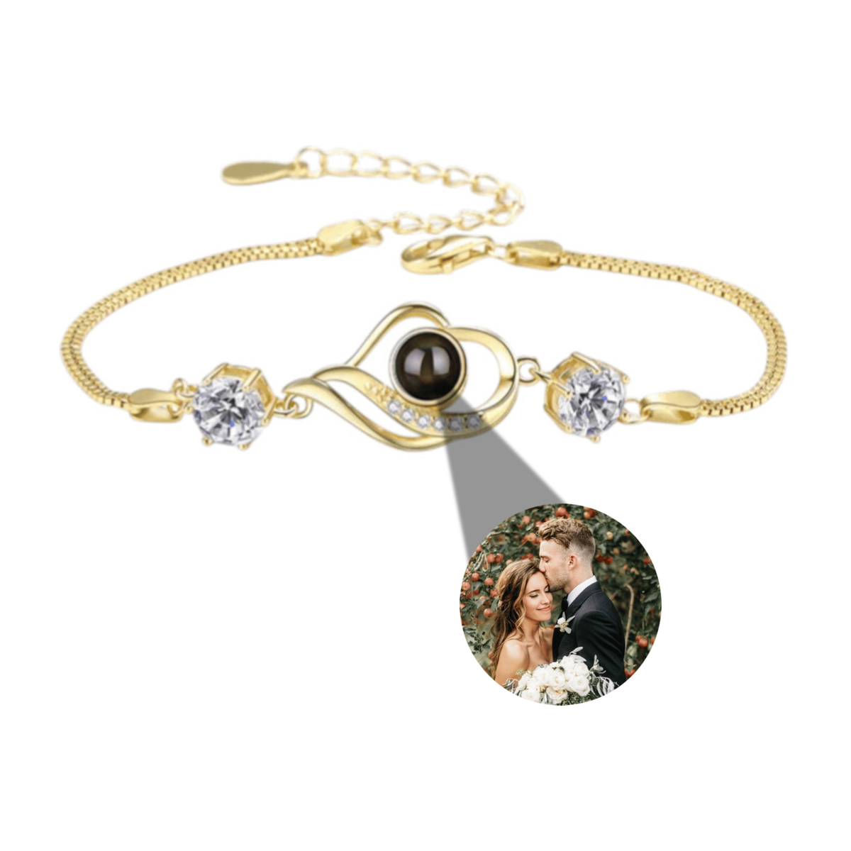 Bracelet Photo Cœur