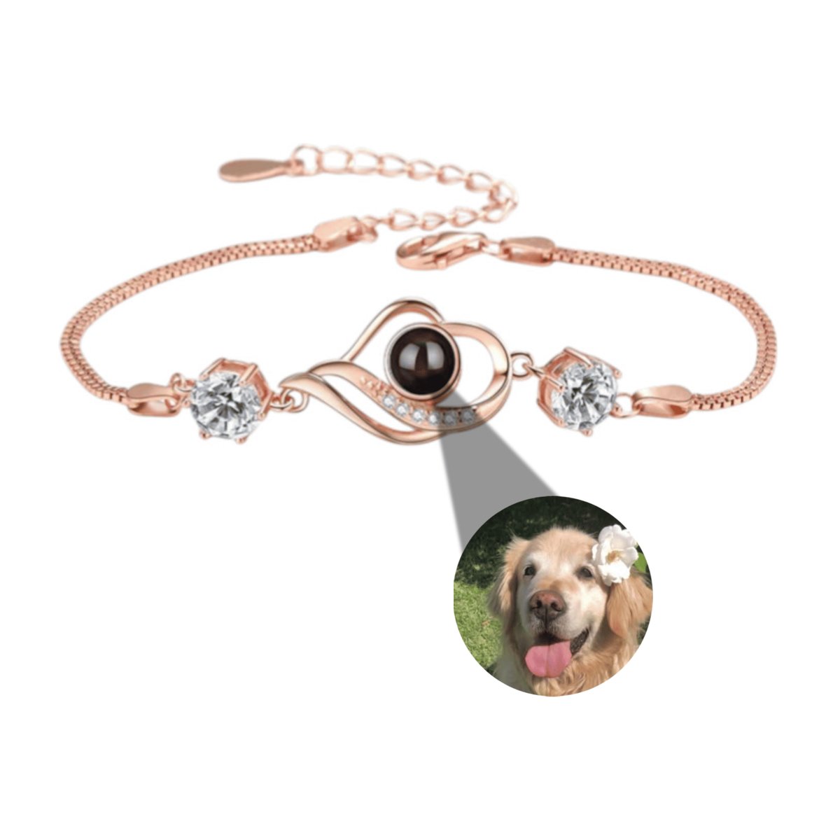 Bracelet Photo Cœur