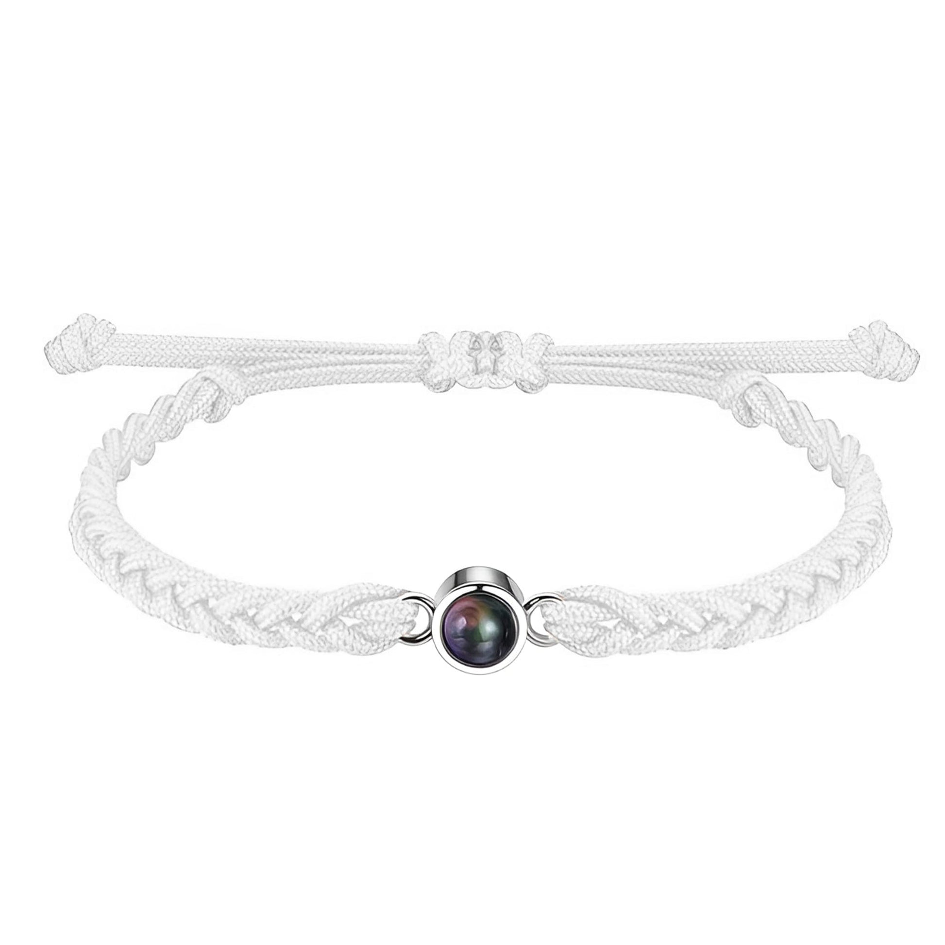 Bracelet Photo Personnalisé Blanc