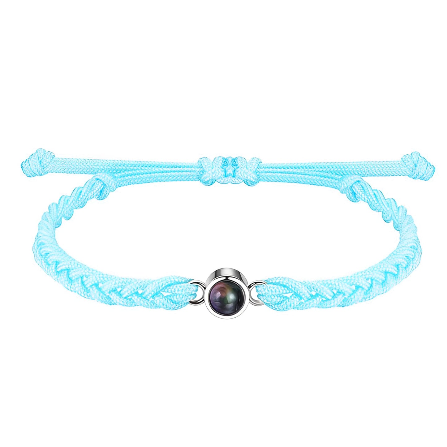 Bracelet Photo Personnalisé Bleu