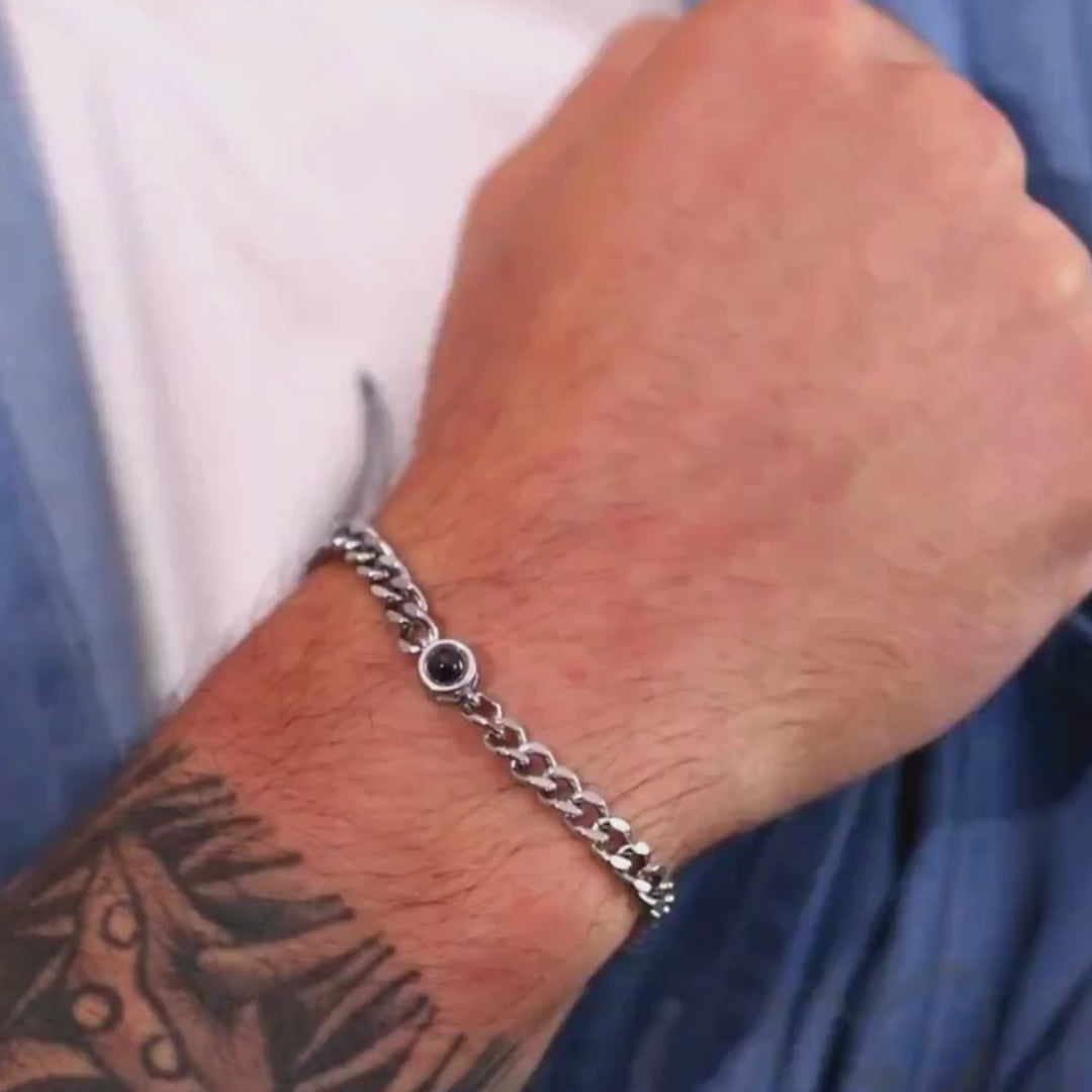 Bracelet Photo Chaîne