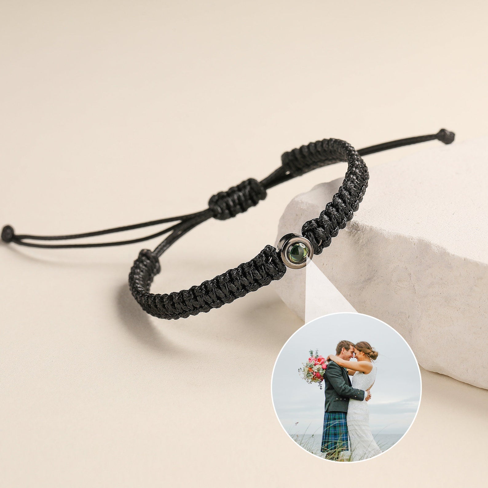 Bracelet Photo Tressé